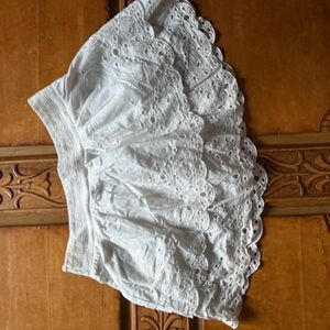 American Eagle Outfitters Cream Textured Skirt